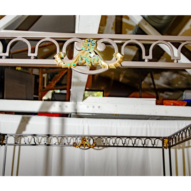 Iron Canopy Bed For Sale - Image 9 of 14