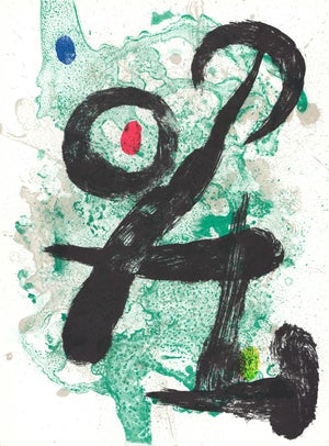 1963 Lithograph "Le Faune" by Joan Miró
