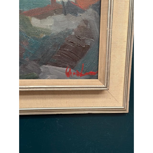 Kai Christensen, Coastal Landscape, 1950s, Oil Painting on Canvas, Framed For Sale - Image 8 of 18
