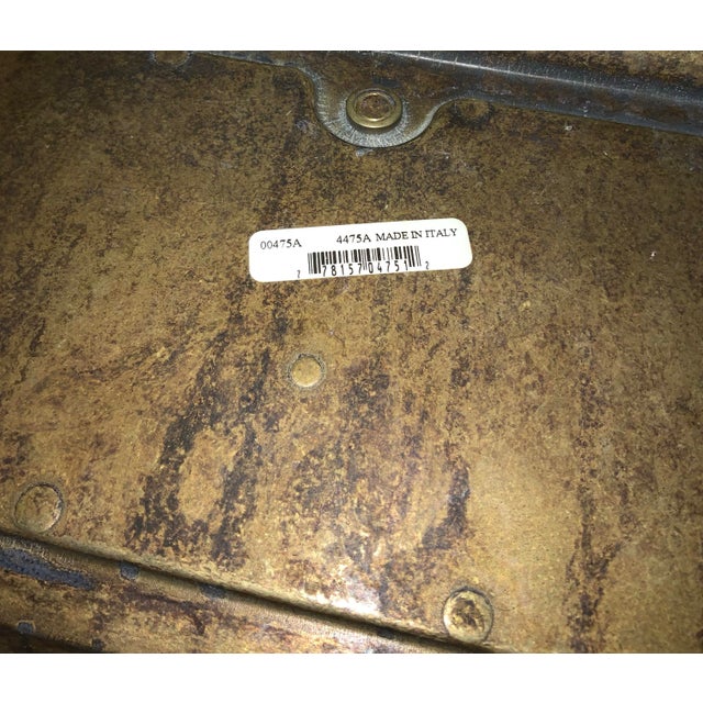 Ornate Italian Vintage Brass Fireplace Tools With Matching Stand For Sale - Image 10 of 10