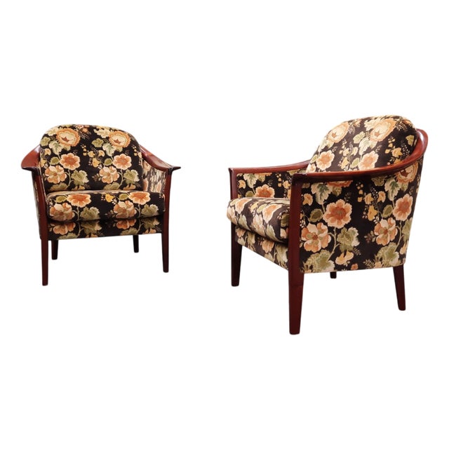 Mid-Century Modern Armchairs by Wilhelm Knoll, 1970s, Set of 2 For Sale