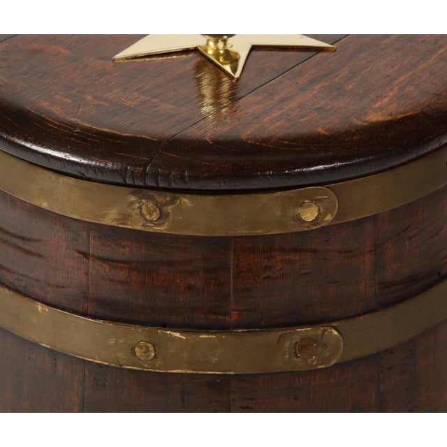 English Brass-Bound Mahogany Barrel For Sale In New York - Image 6 of 8