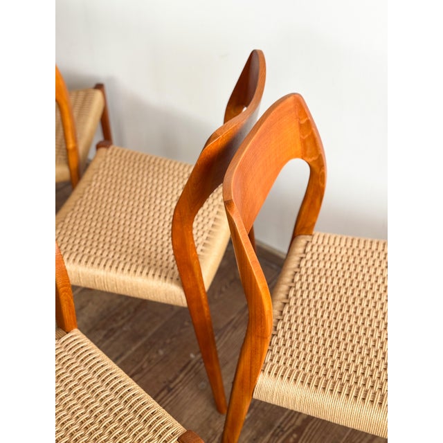Model 71 Dining Room Chairs by Niels O. Møller for J.L. Møllers, Set of 10 For Sale - Image 6 of 18