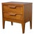 Mid-20th Century MCM Nightstand Side or End Table Attributed to Johnson Carper Fashion Trend Line For Sale