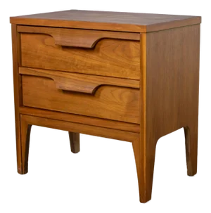 Mid-20th Century MCM Nightstand Side or End Table Attributed to Johnson Carper Fashion Trend Line