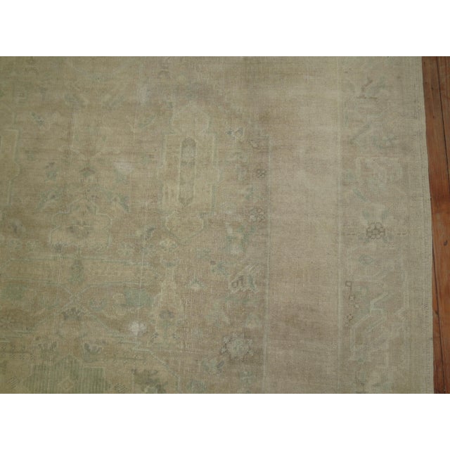 Neutral Vintage Turkish Oushak Rug For Sale - Image 11 of 18
