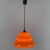 1970s Space Age Orange Glass Mushroom Pendant from Peill & Putzler, 1970s For Sale - Image 5 of 11