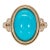 Sierra | 4.54ct Turquoise Ring With Earth-Mined Diamond Accents in Solid 14k, Size 6.75 For Sale