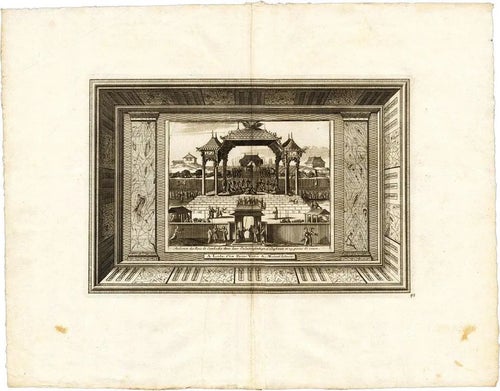 Pieter van der Aa, Kings of Cambodia, 1725, Paper