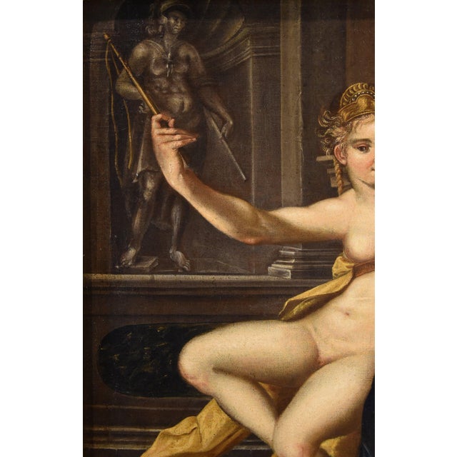 Bartholomäus Spranger, Aristotle & Phyllis, 1500s-1600s, Oil on Canvas For Sale - Image 3 of 16