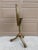 1920s Regency Green and Gold Painted Flip-Top Side Table With Lyre Motif For Sale - Image 10 of 11