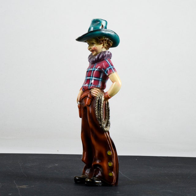 Ceramic Ilpa, Plaster Sculpture of a Cowboy, 1960, Ceramic For Sale - Image 7 of 11
