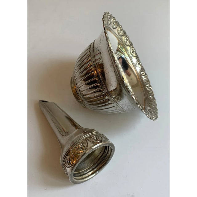 Silver Plate Wine Bar Funnel For Sale - Image 10 of 13