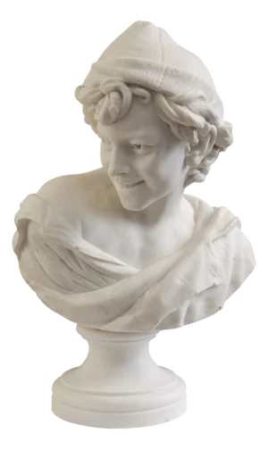 Jean-Baptiste Carpeaux, Le Rieur Napolitain Bust, Late 19th Century, Marble