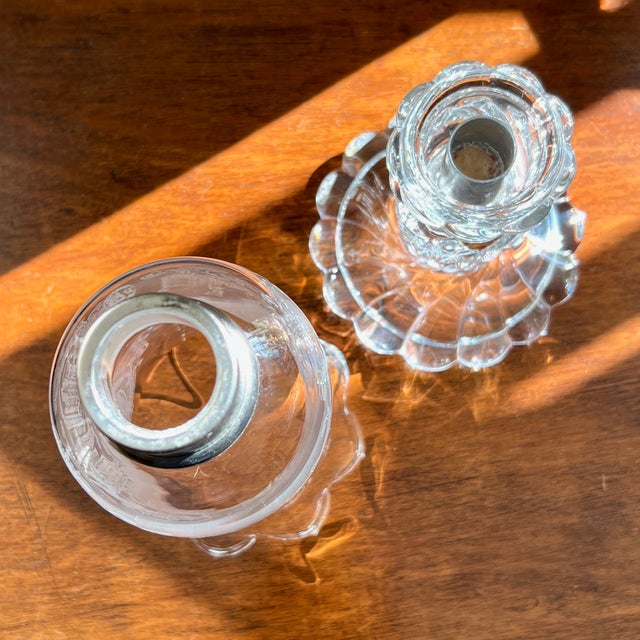 Louis XV Rococo Revivalt Crystal Hurricane Lamp from Baccarat, 1900s For Sale - Image 13 of 15