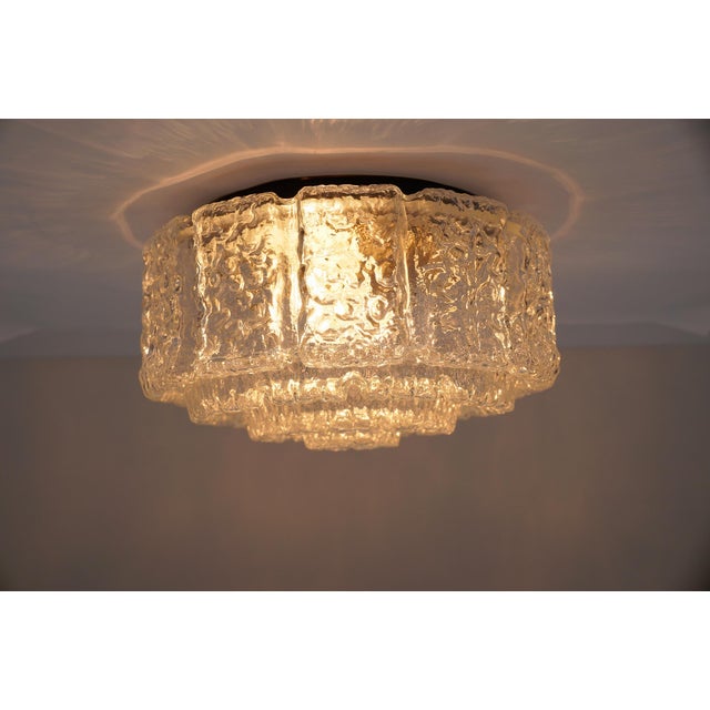 Large Bubble Tiered Glass Wall Lamp / Flush Mount by Limburg, Germany, 1960s For Sale - Image 10 of 15