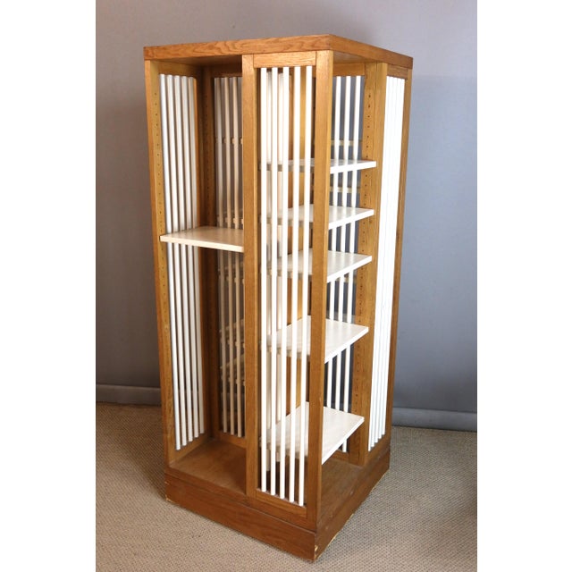 Large Rotating Bookcase, 1970s For Sale - Image 10 of 13
