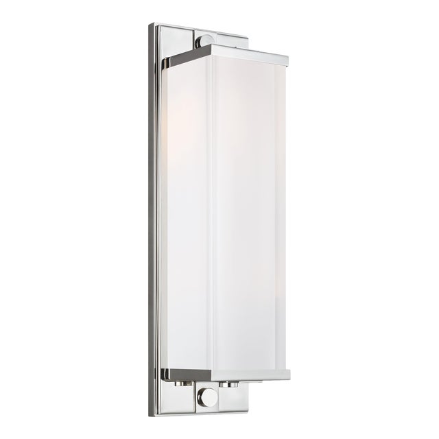 Thomas O'Brien by Visual Comfort Studio Logan Sconce, Silver For Sale