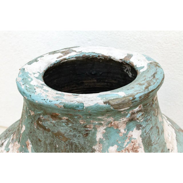 Antique Monumental Mediterranean Pottery Jar For Sale - Image 9 of 12