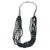 Vintage Handmade Natural Black Stones Necklace With Multiple Strands For Sale In New York - Image 6 of 6