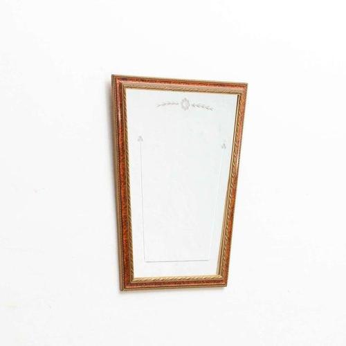Mid-Century Modern Spanish Handcrafted Wooden Mirror, 1950 For Sale - Image 4 of 13