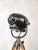Matte Black Electric Patt 123 Theater Lamp on Wooden Tripod Floor Lamp from Strand, 1950s For Sale - Image 11 of 18