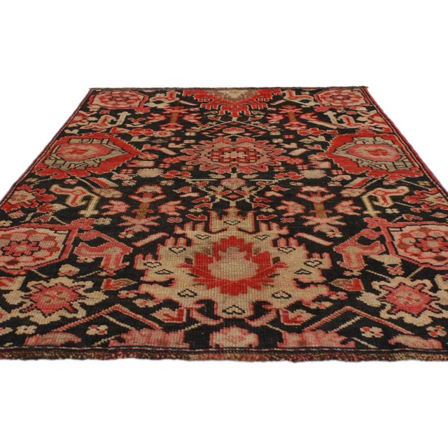 Modern Mid 20th Century Vintage Turkish Oushak Rug - 02'10 X 04'01 For Sale - Image 3 of 6