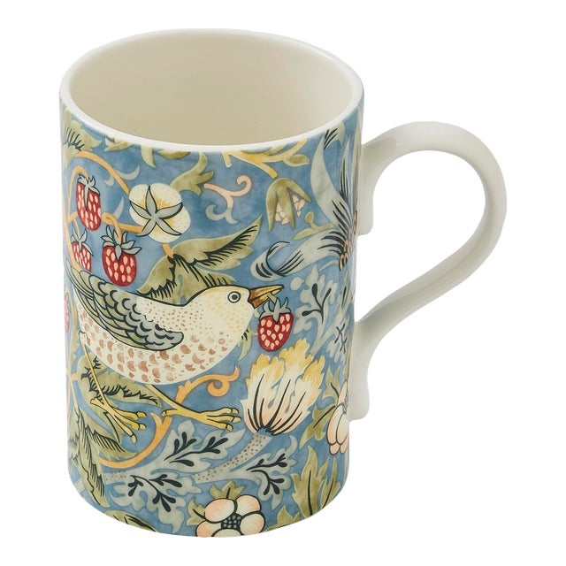 Spode Morris & Co Mug 12 oz., Strawberry Thief For Sale