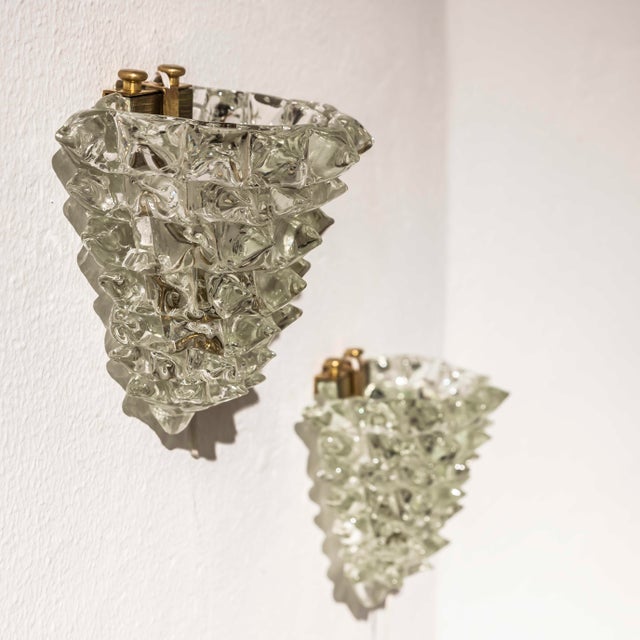 Vintage Italian Wall Lights by Ercole Barovier for Barovier & Toso, 1930s, Set of 2 For Sale - Image 11 of 11