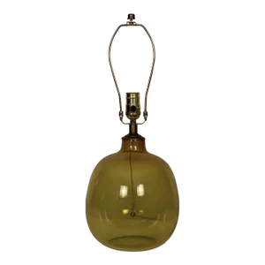 Mid 20th Century Mezza Murano Style Hand Blown Table Lamp