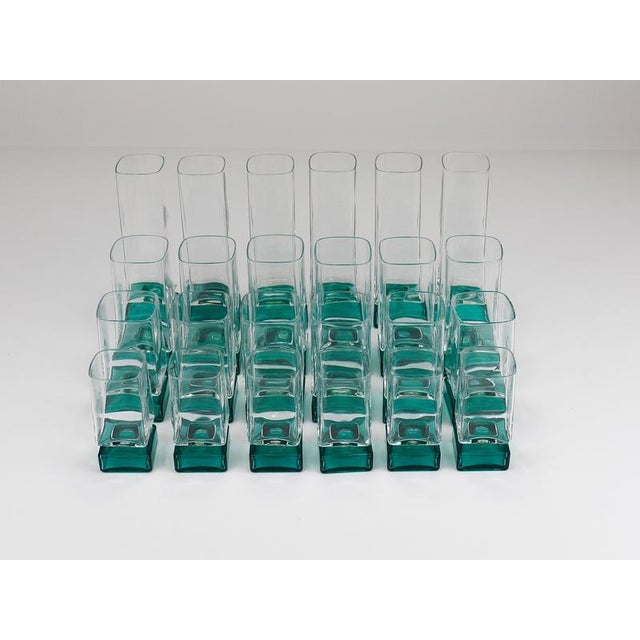 Vintage Italian Light and Music Monet Glasses from Luigi Bormioli, 1980s, Set of 24 For Sale - Image 13 of 17