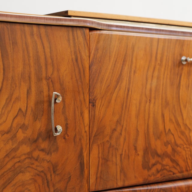 Brown 1960s Walnut Liquor Cabinet Credenza by Beautility of London For Sale - Image 8 of 10