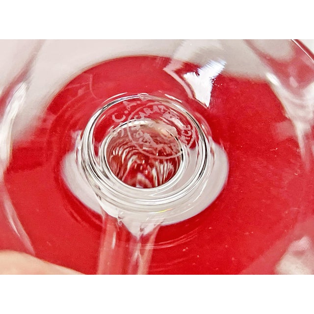 Vintage Dom Perignon Model Champagne Flutes from Baccarat, 1970s, Set of 6 For Sale - Image 16 of 18