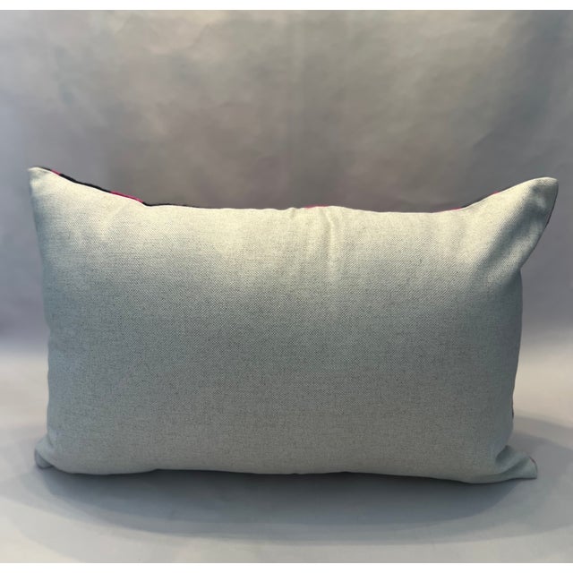 The Silk Velvet Lumbar Pillow w/ Insert (16” x 24”) blends elegance with comfort. Handmade in Turkey and woven on...