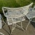 Mid Century Patio Set Outdoor Dining Table & Chairs Distressed Italian Garden Furniture For Sale - Image 9 of 12