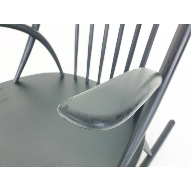 1950s Model Iw3 Rocking Chair, Denmark, 1958 For Sale - Image 5 of 9