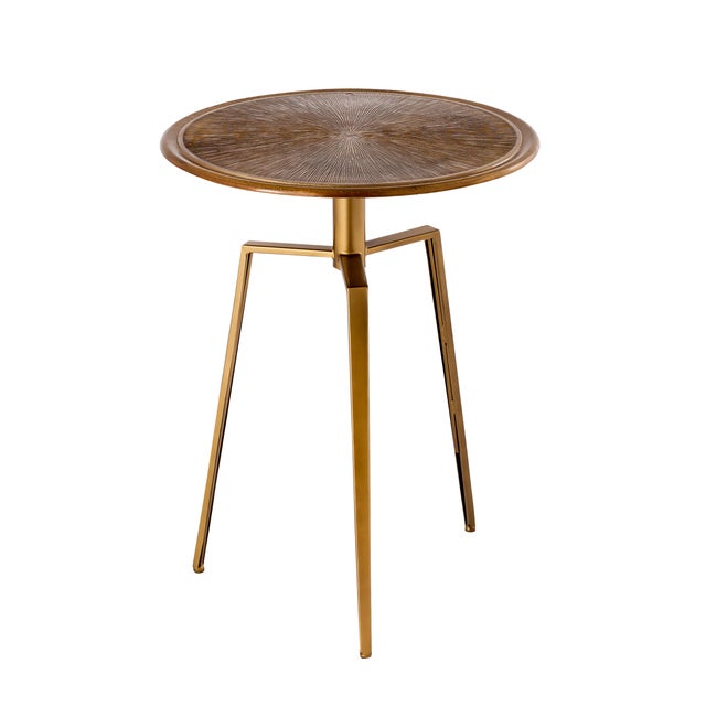 Modern Pasargad Home Delos Side Table For Sale - Image 3 of 7