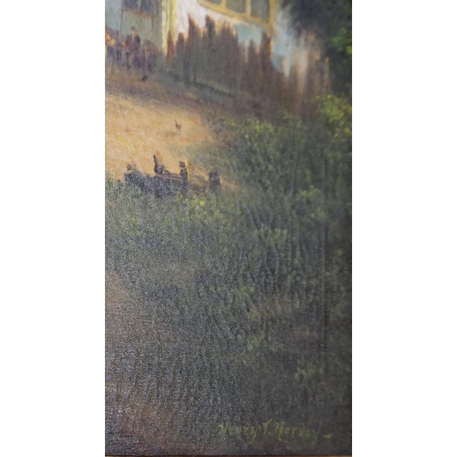 1940s English Country Cottage Landscape by Henry T. Harvey For Sale In Monterey, CA - Image 6 of 9