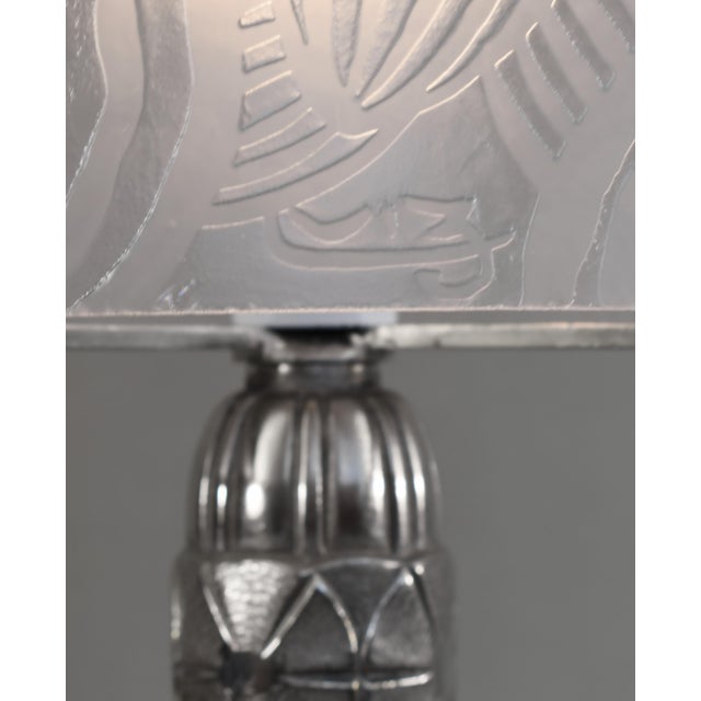 French Art Deco Lamp by Luiz - 1930 France For Sale - Image 15 of 16