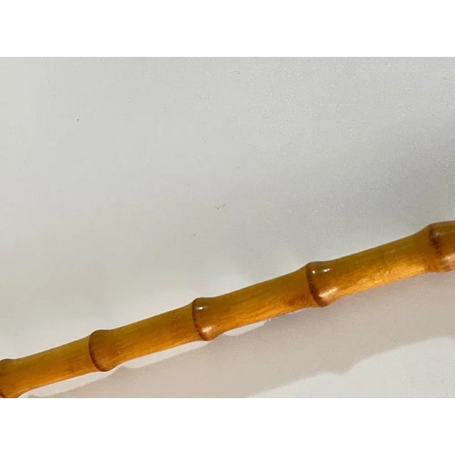 1960s Italian Brown Faux Bamboo Shoehorn and Backscratcher, Italy, 1960s For Sale - Image 5 of 11