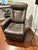 Mid-Century Modern Img Scandanavian Leather Recliner: Like New! For Sale - Image 3 of 3