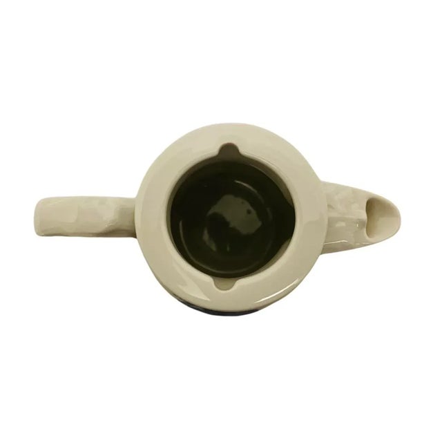 Blue Antique Meissen Porcelain Blue Floral & Insect Tea Pot with Lid Blue Crossed Swords For Sale - Image 8 of 10