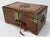 Mid 20th Century Vintage Asian Wood and Brass Jewelry Box With Bar Lock For Sale - Image 5 of 11