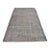 Vintage Distressed Overdyed Turkish Rug in Muted Charcoal Grey For Sale
