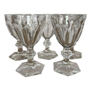 Baccarat Harcourt Water Glasses, Set of 5 For Sale