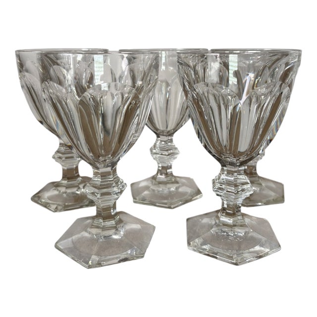 Baccarat Harcourt Water Glasses, Set of 5 For Sale