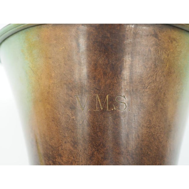 Brown Art Deco Bronze Vase Ystad Metal/Bronze Sweden 1940s from Ystad-Metall For Sale - Image 8 of 9