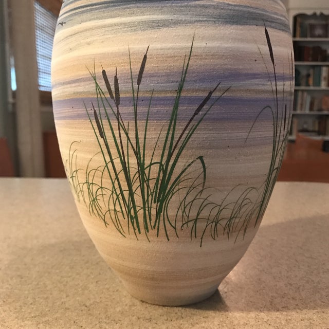 Hand Painted Pottery Vase Chairish
