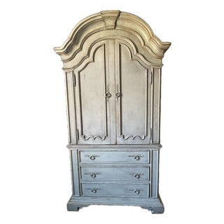Authentic Habersham European Country Media Armoire - 91.5" H For Sale