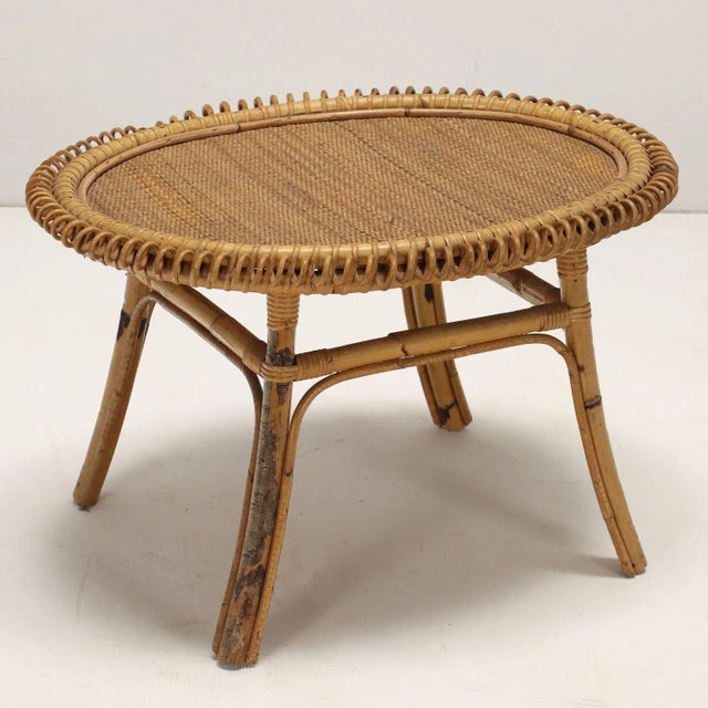 Wood Vintage Coffee Table in Bamboo, Italy, 1960s For Sale - Image 7 of 8